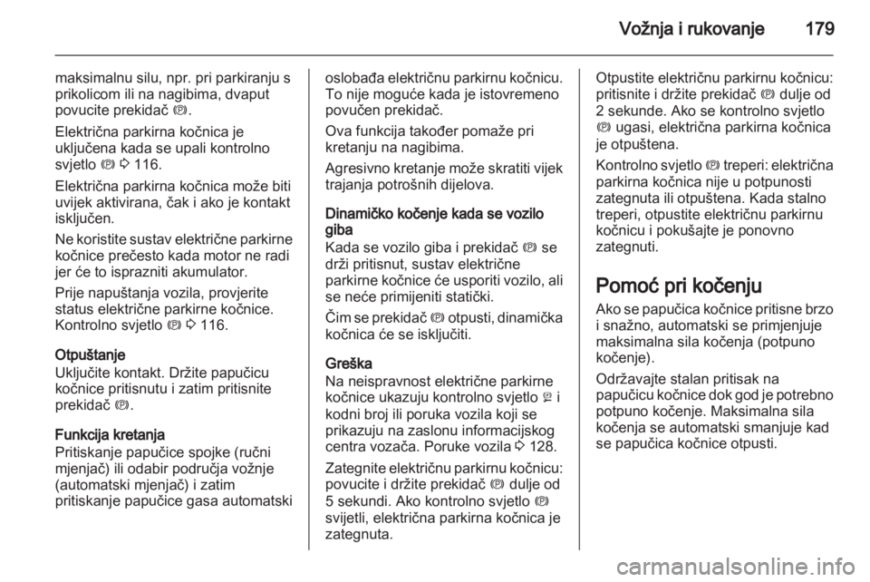 OPEL ASTRA J 2013.5  Priručnik za vlasnika (in Croatian) 
