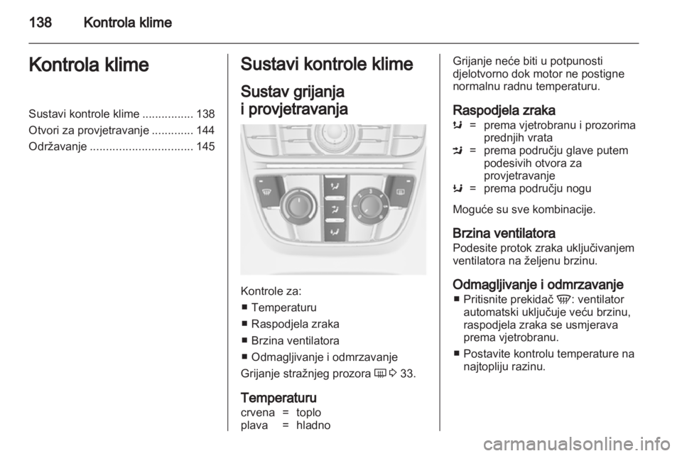 OPEL ASTRA J HB5 & ST 2012  Priručnik za vlasnika (in Croatian) 
