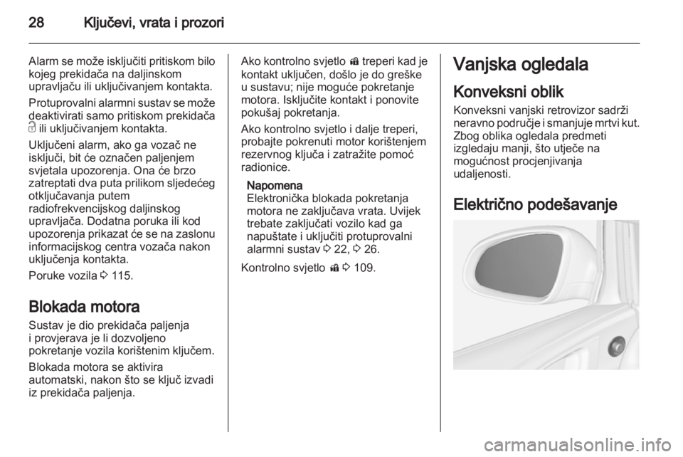 OPEL ASTRA J HB5 & ST 2012  Priručnik za vlasnika (in Croatian) 