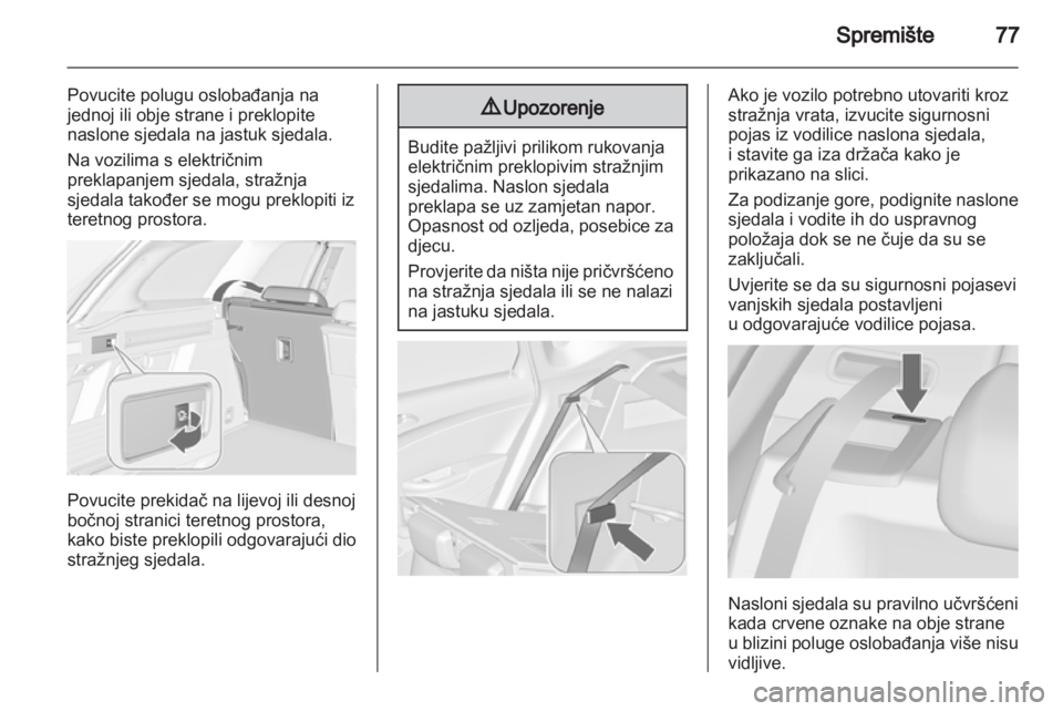 OPEL ASTRA J HB5 & ST 2012  Priručnik za vlasnika (in Croatian) 