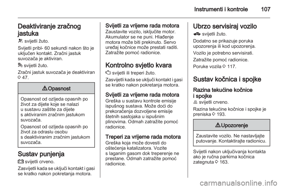 OPEL ASTRA J HB5 & ST 2012.5  Priručnik za vlasnika (in Croatian) 