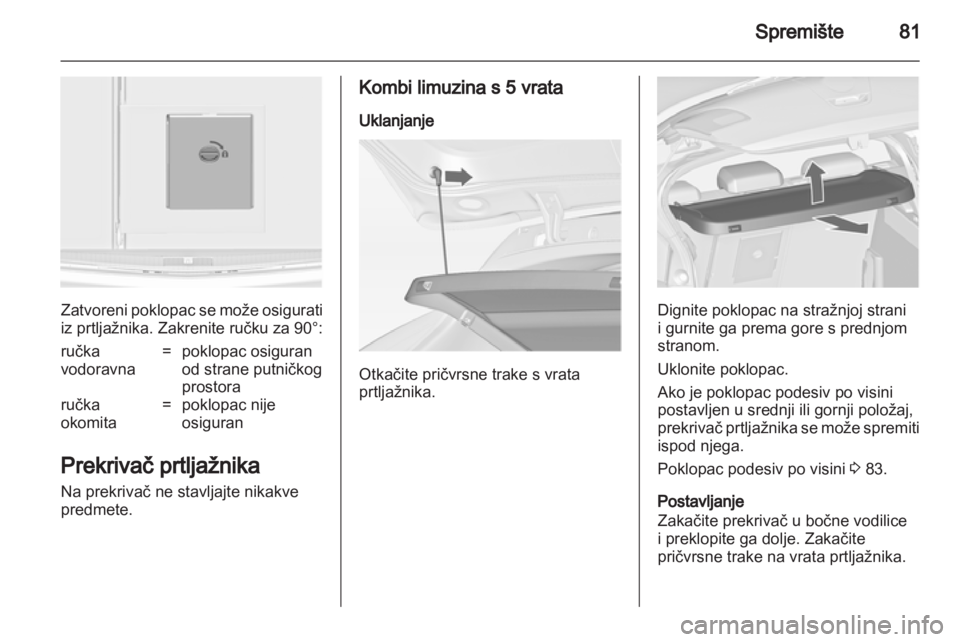 OPEL ASTRA J HB5 & ST 2012.5  Priručnik za vlasnika (in Croatian) 
