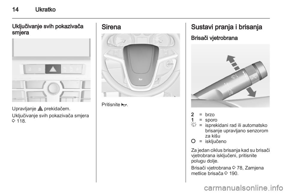 OPEL CASCADA 2013.5  Priručnik za vlasnika (in Croatian) 