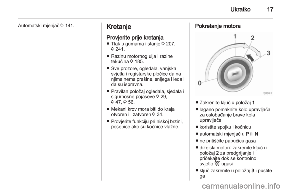 OPEL CASCADA 2013.5  Priručnik za vlasnika (in Croatian) 