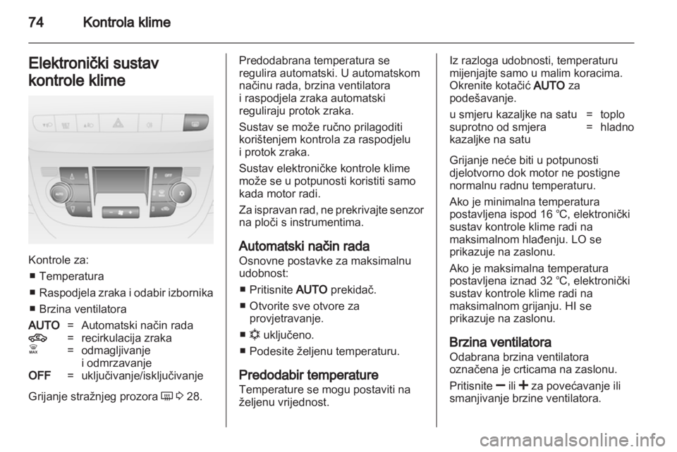 OPEL COMBO D 2012  Priručnik za vlasnika (in Croatian) 