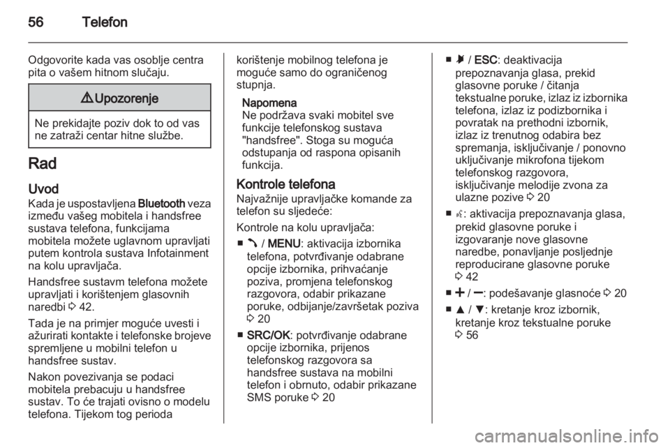 OPEL COMBO D 2013  Priručnik za Infotainment (in Croatian) 