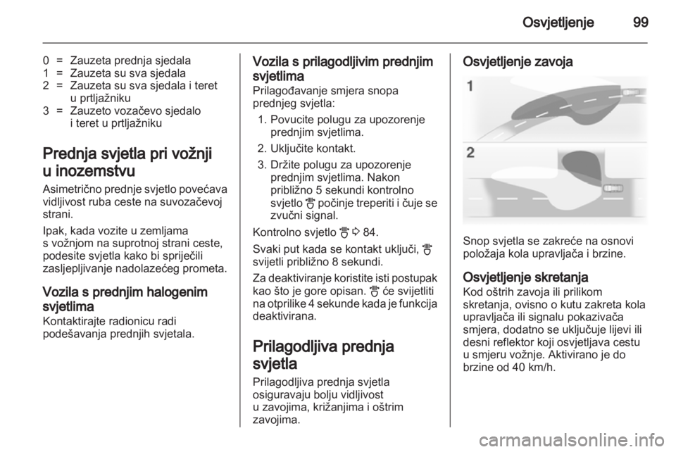 OPEL CORSA 2011  Priručnik za vlasnika (in Croatian) 