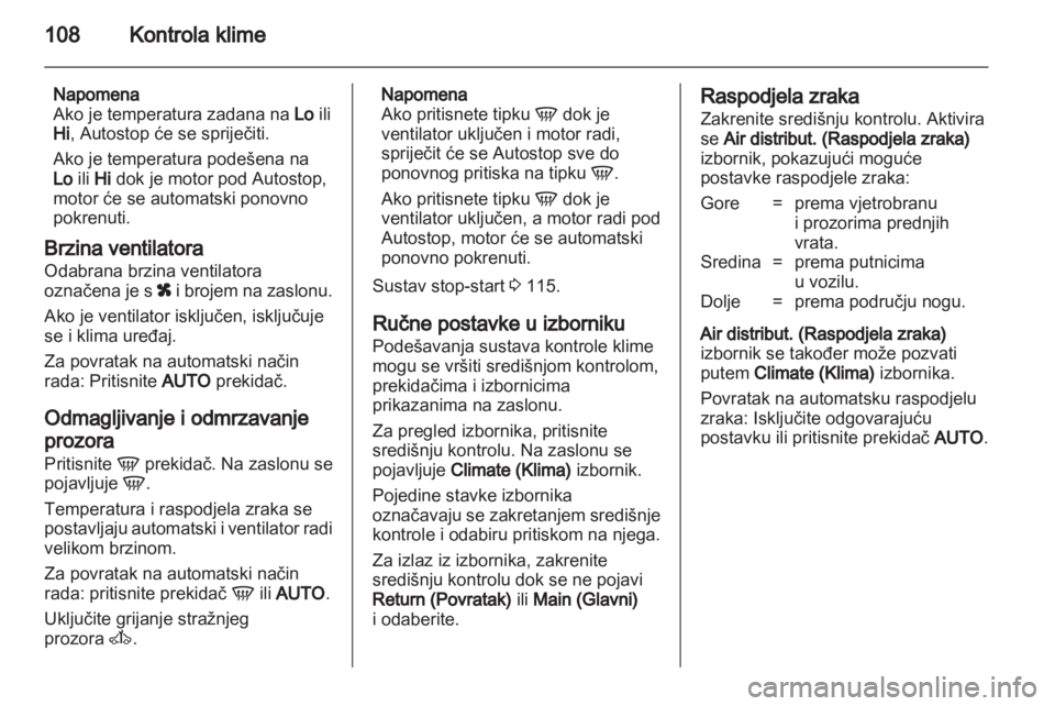 OPEL CORSA 2011.5  Priručnik za vlasnika (in Croatian) 