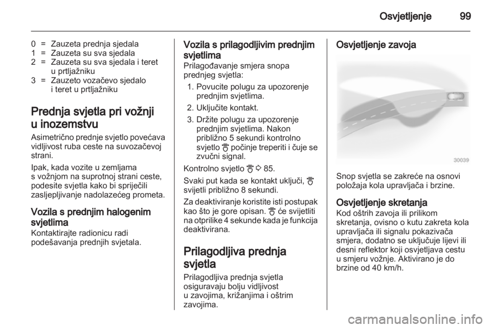 OPEL CORSA 2012.5  Priručnik za vlasnika (in Croatian) 