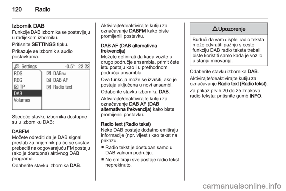 OPEL CORSA 2013.5  Priručnik za Infotainment (in Croatian) 