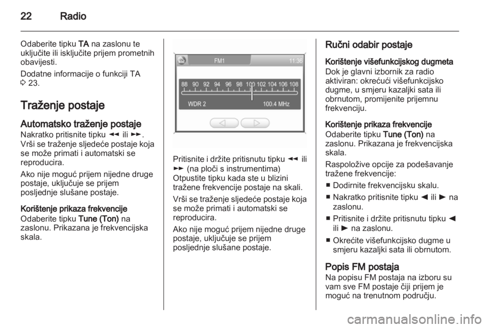 OPEL CORSA 2013.5  Priručnik za Infotainment (in Croatian) 