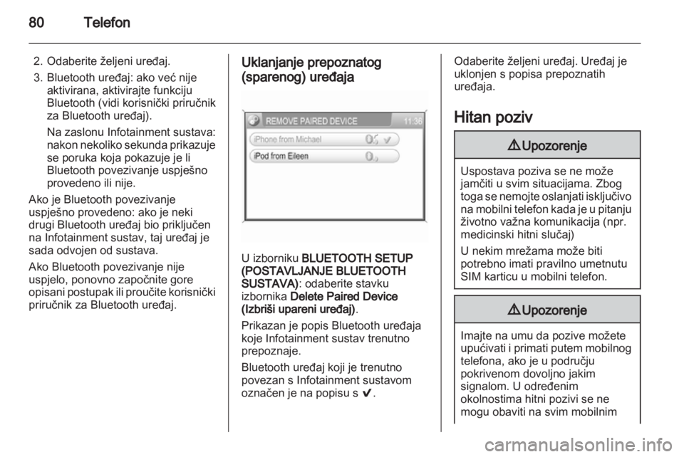 OPEL CORSA 2013.5  Priručnik za Infotainment (in Croatian) 