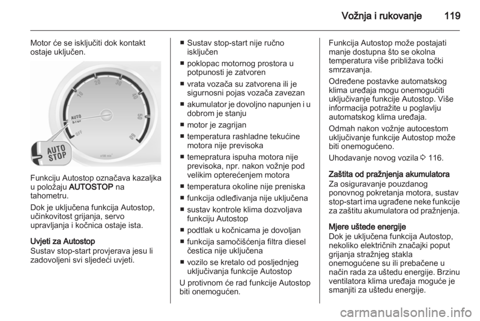 OPEL CORSA 2013.5  Priručnik za vlasnika (in Croatian) 