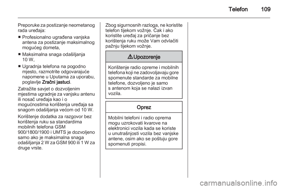 OPEL INSIGNIA 2010.5  Priručnik za Infotainment (in Croatian) 