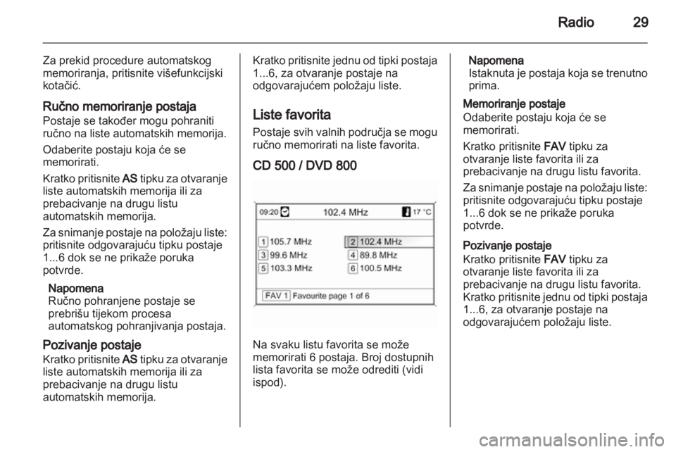 OPEL INSIGNIA 2010.5  Priručnik za Infotainment (in Croatian) 