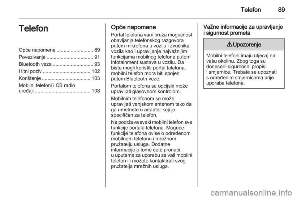 OPEL INSIGNIA 2010.5  Priručnik za Infotainment (in Croatian) 