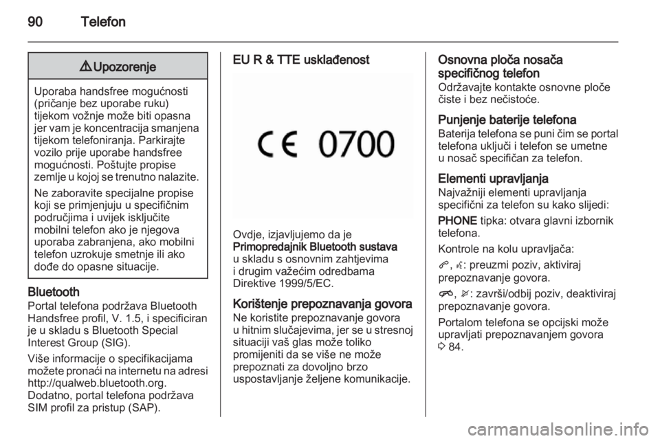 OPEL INSIGNIA 2010.5  Priručnik za Infotainment (in Croatian) 