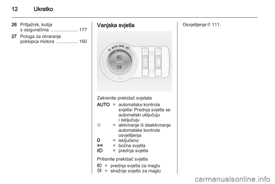 OPEL INSIGNIA 2010.5  Priručnik za vlasnika (in Croatian) 