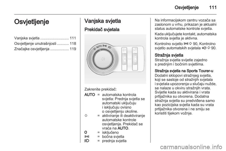 OPEL INSIGNIA 2010.5  Priručnik za vlasnika (in Croatian) 