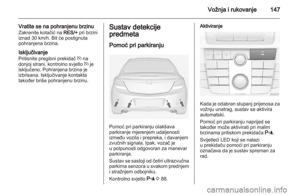 OPEL INSIGNIA 2010.5  Priručnik za vlasnika (in Croatian) 