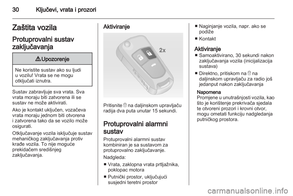OPEL INSIGNIA 2011  Priručnik za vlasnika (in Croatian) 