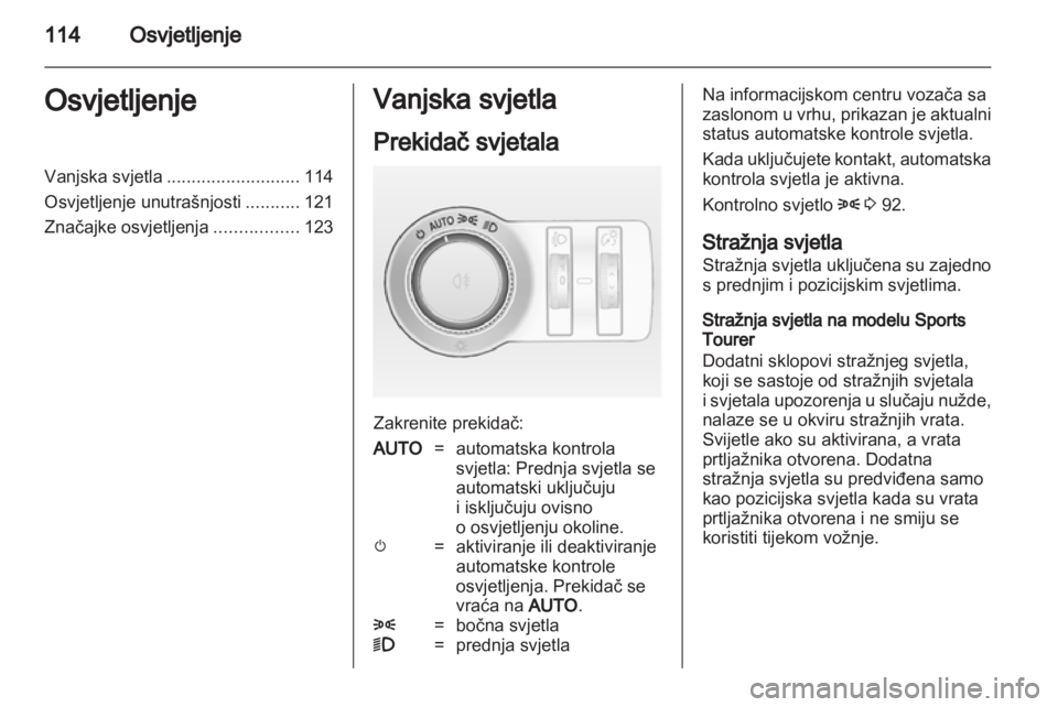 OPEL INSIGNIA 2011.5  Priručnik za vlasnika (in Croatian) 