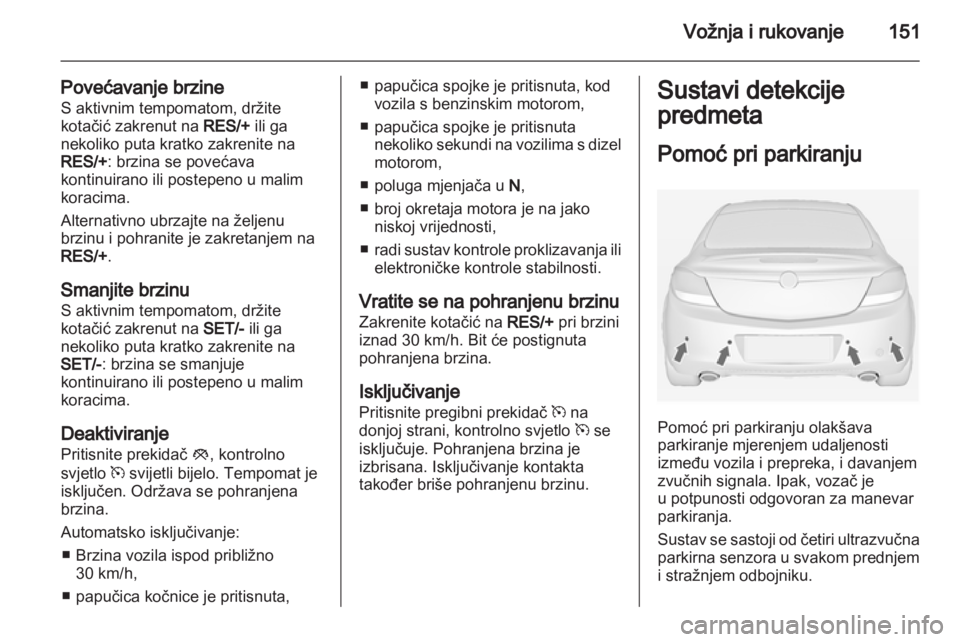 OPEL INSIGNIA 2011.5  Priručnik za vlasnika (in Croatian) 