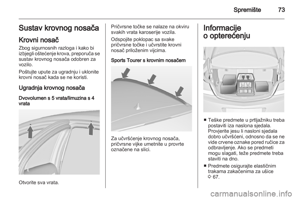 OPEL INSIGNIA 2011.5  Priručnik za vlasnika (in Croatian) 