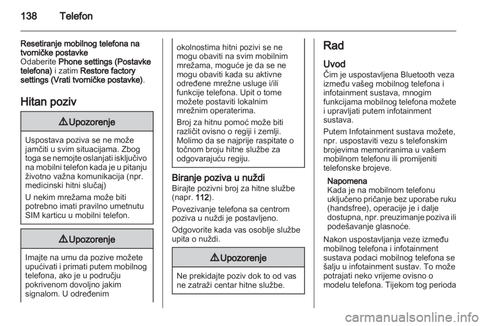 OPEL INSIGNIA 2012.5  Priručnik za Infotainment (in Croatian) 