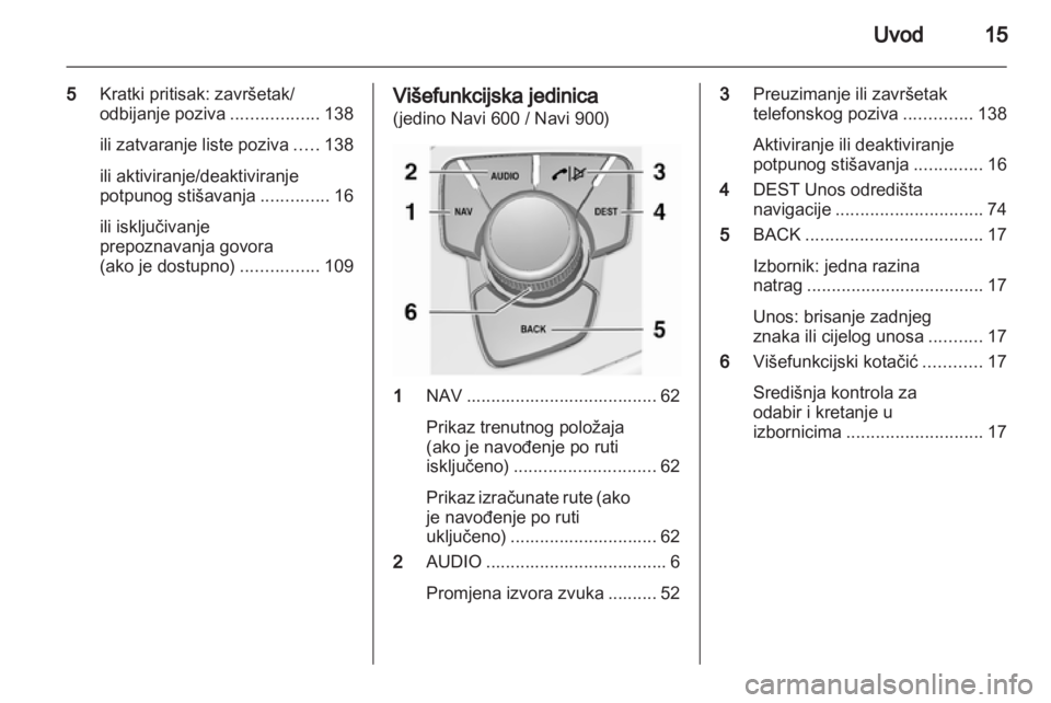 OPEL INSIGNIA 2012.5  Priručnik za Infotainment (in Croatian) 