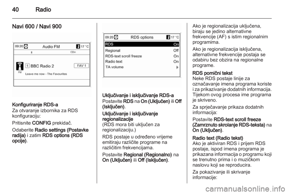 OPEL INSIGNIA 2012.5  Priručnik za Infotainment (in Croatian) 