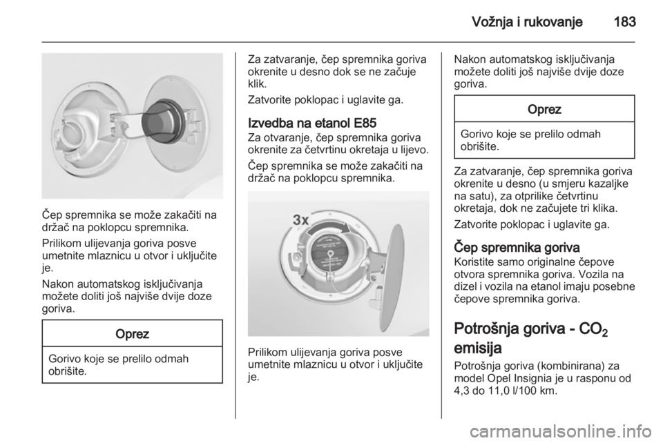OPEL INSIGNIA 2012.5  Priručnik za vlasnika (in Croatian) 
