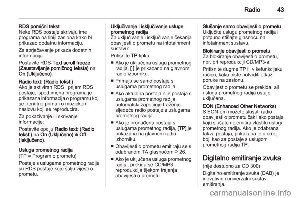 OPEL INSIGNIA 2013  Priručnik za Infotainment (in Croatian) 