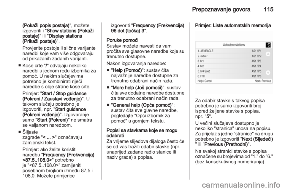 OPEL INSIGNIA 2013.5  Priručnik za Infotainment (in Croatian) 