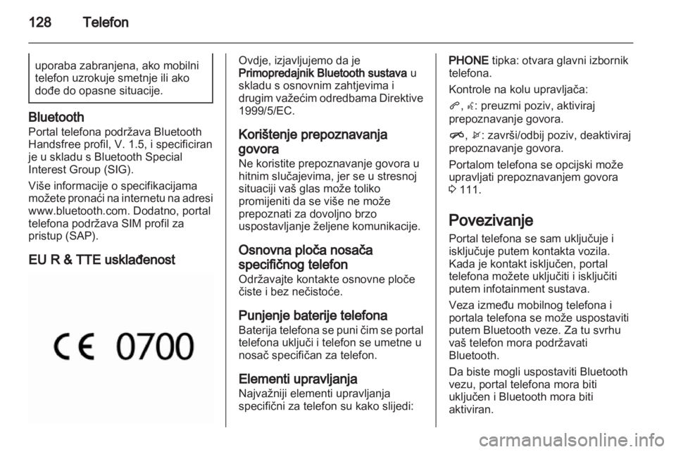 OPEL INSIGNIA 2013.5  Priručnik za Infotainment (in Croatian) 