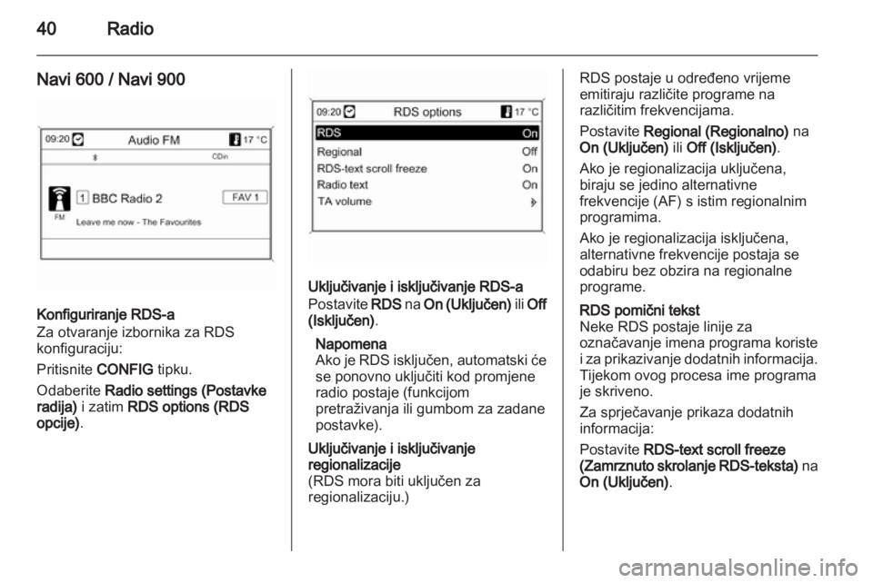 OPEL INSIGNIA 2013.5  Priručnik za Infotainment (in Croatian) 