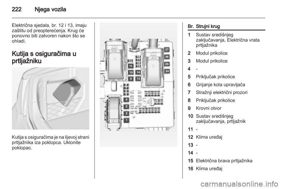 OPEL INSIGNIA 2013.5  Priručnik za vlasnika (in Croatian) 