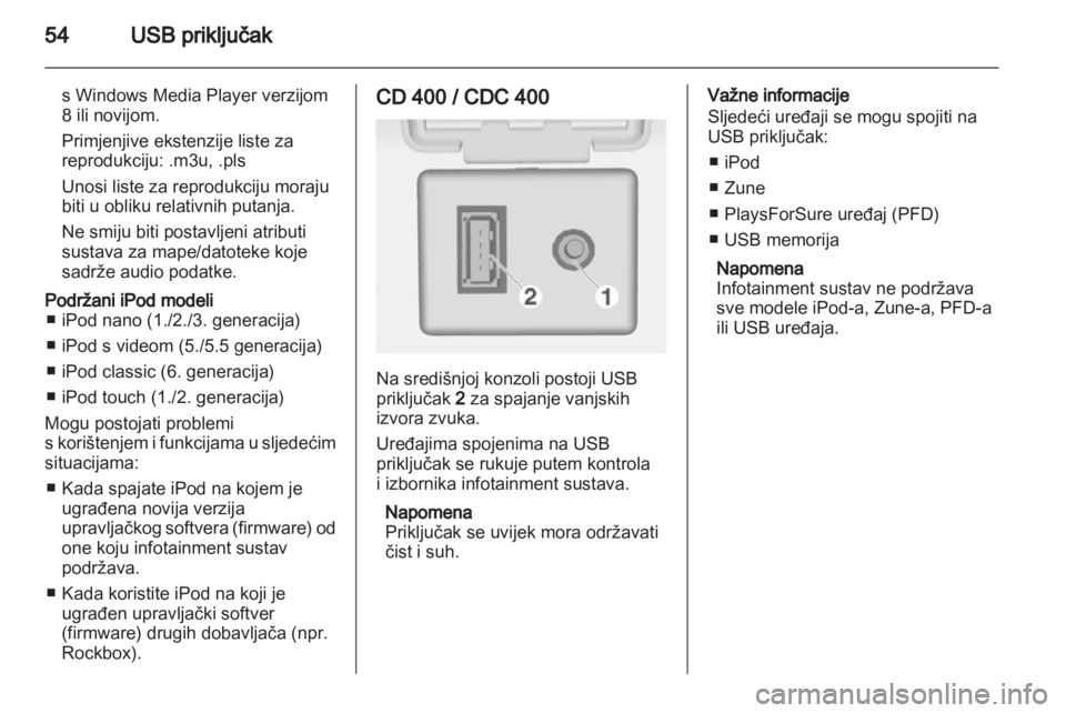 OPEL MERIVA 2011  Priručnik za Infotainment (in Croatian) 