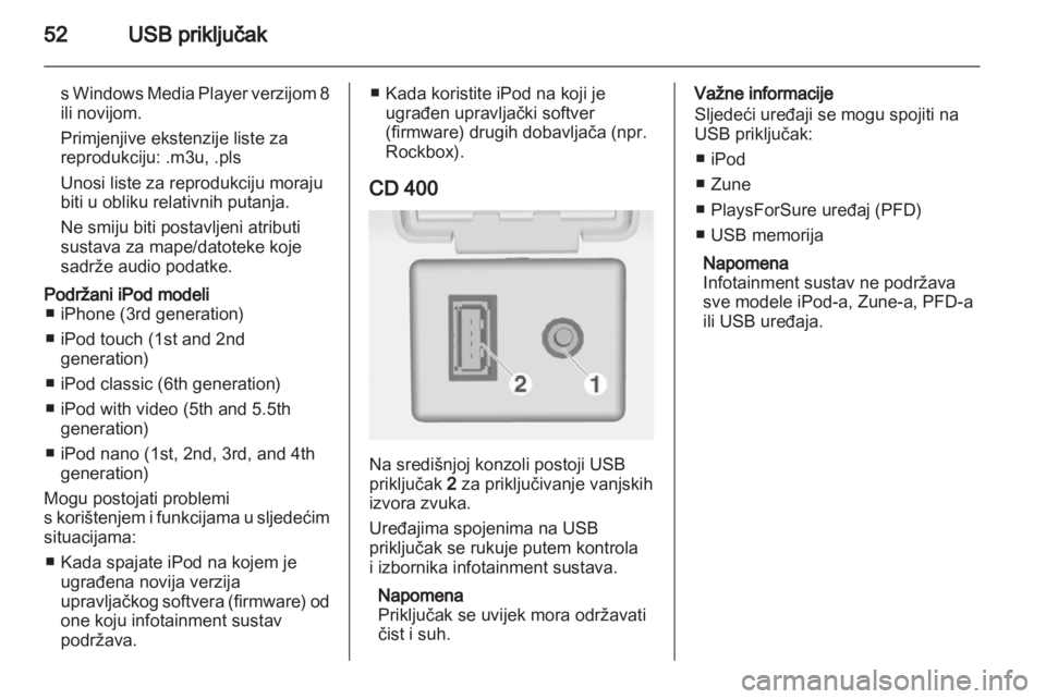 OPEL MERIVA 2011.25  Priručnik za Infotainment (in Croatian) 