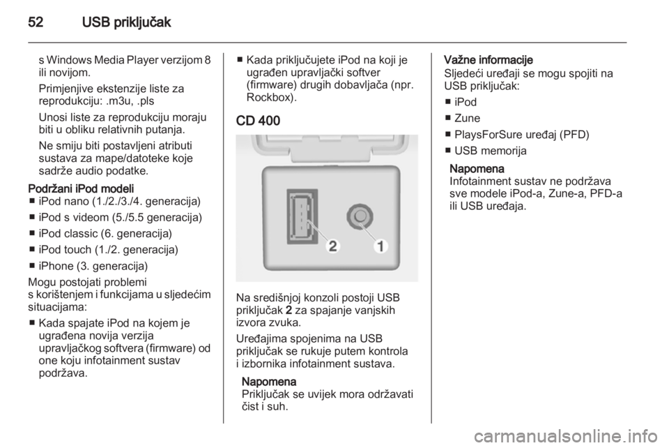 OPEL MERIVA 2011.5  Priručnik za Infotainment (in Croatian) 