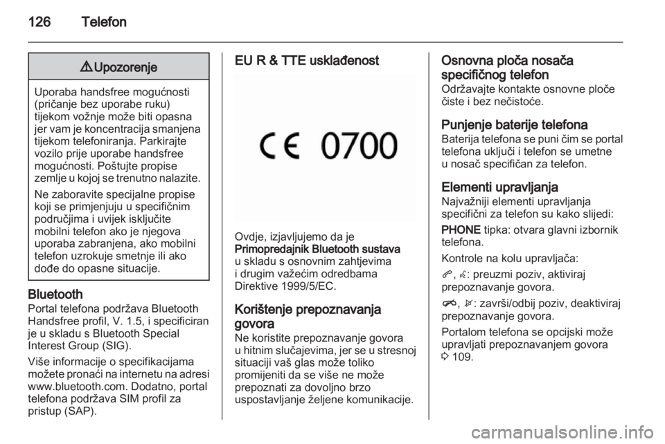 OPEL MERIVA 2012  Priručnik za Infotainment (in Croatian) 