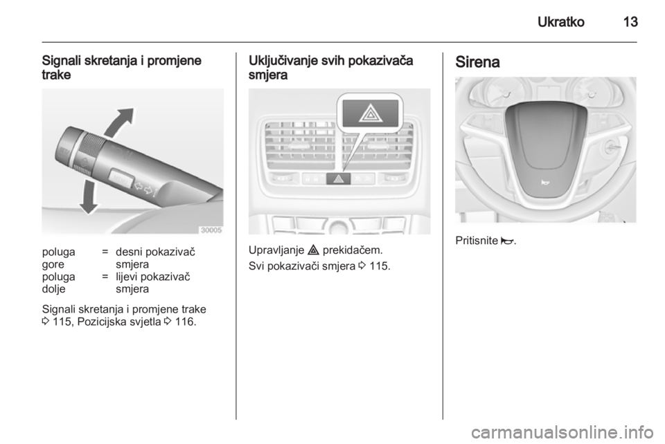 OPEL MERIVA 2012  Priručnik za vlasnika (in Croatian) 
