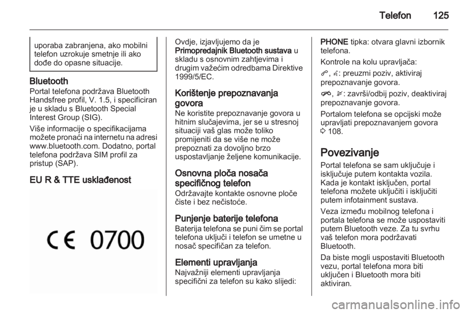OPEL MERIVA 2012.5  Priručnik za Infotainment (in Croatian) 