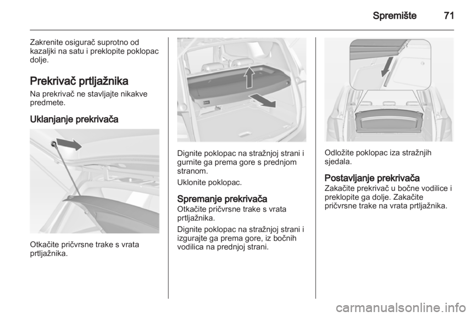 OPEL MERIVA 2013  Priručnik za vlasnika (in Croatian) 