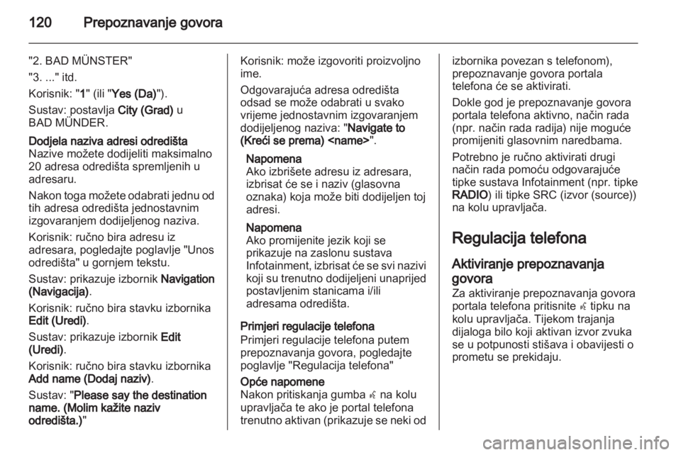 OPEL MERIVA 2013.5  Priručnik za Infotainment (in Croatian) 
