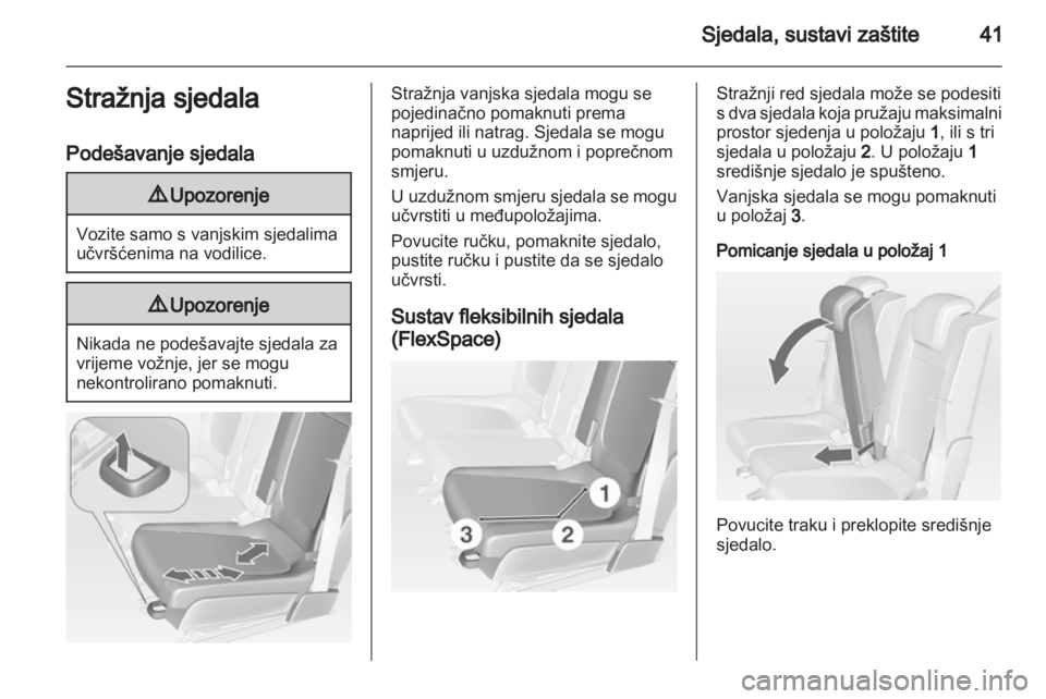 OPEL MERIVA 2013.5  Priručnik za vlasnika (in Croatian) 