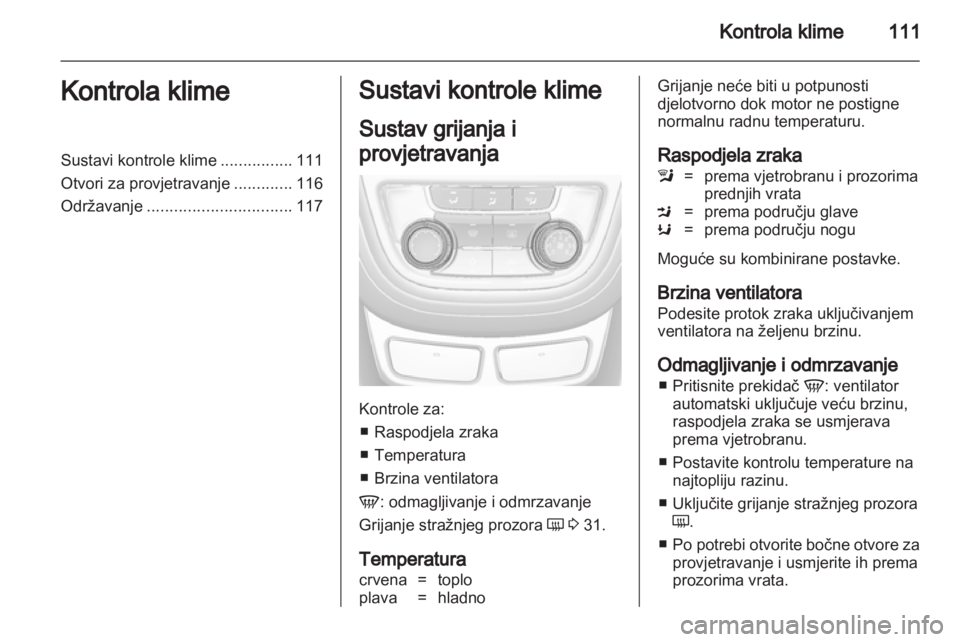 OPEL MOKKA 2013  Priručnik za vlasnika (in Croatian) 