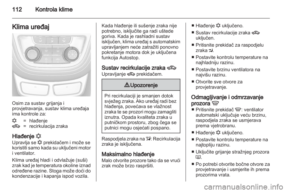 OPEL MOKKA 2013  Priručnik za vlasnika (in Croatian) 