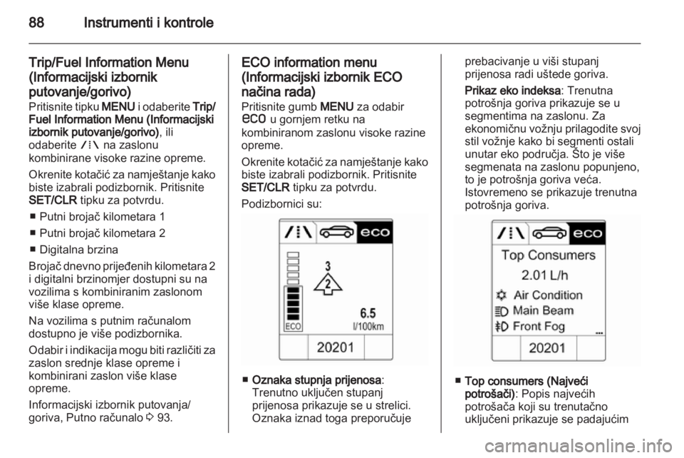 OPEL MOKKA 2013  Priručnik za vlasnika (in Croatian) 