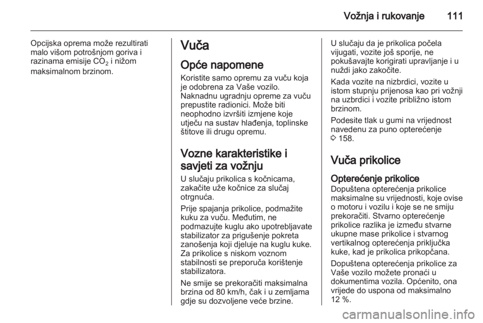 OPEL VIVARO 2013.5  Priručnik za vlasnika (in Croatian) 